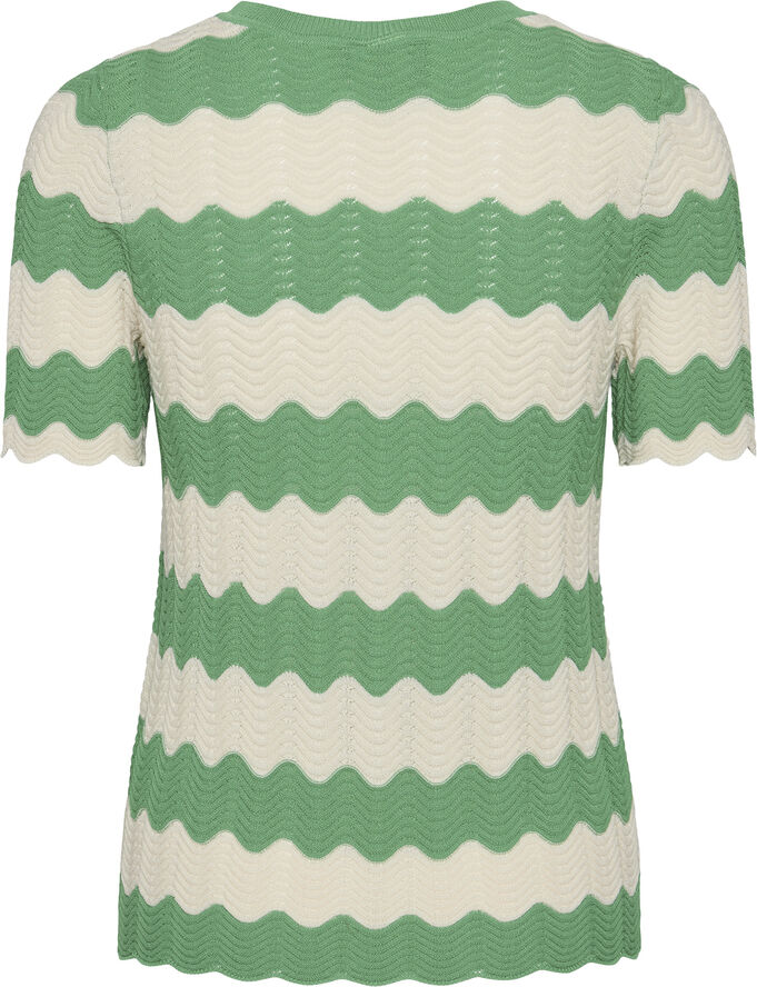 YAS YASBEE SS KNIT TOP Green bee/birch
