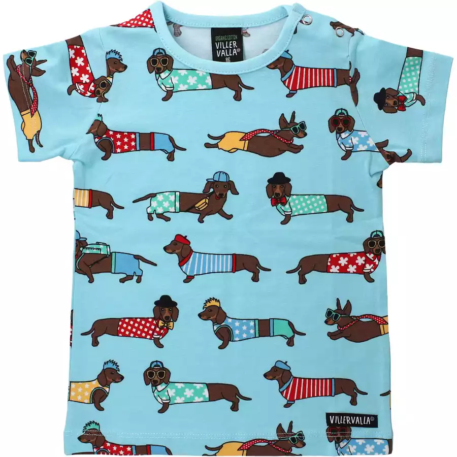 Villervalla Shirt Kurzarm Dachshund pool