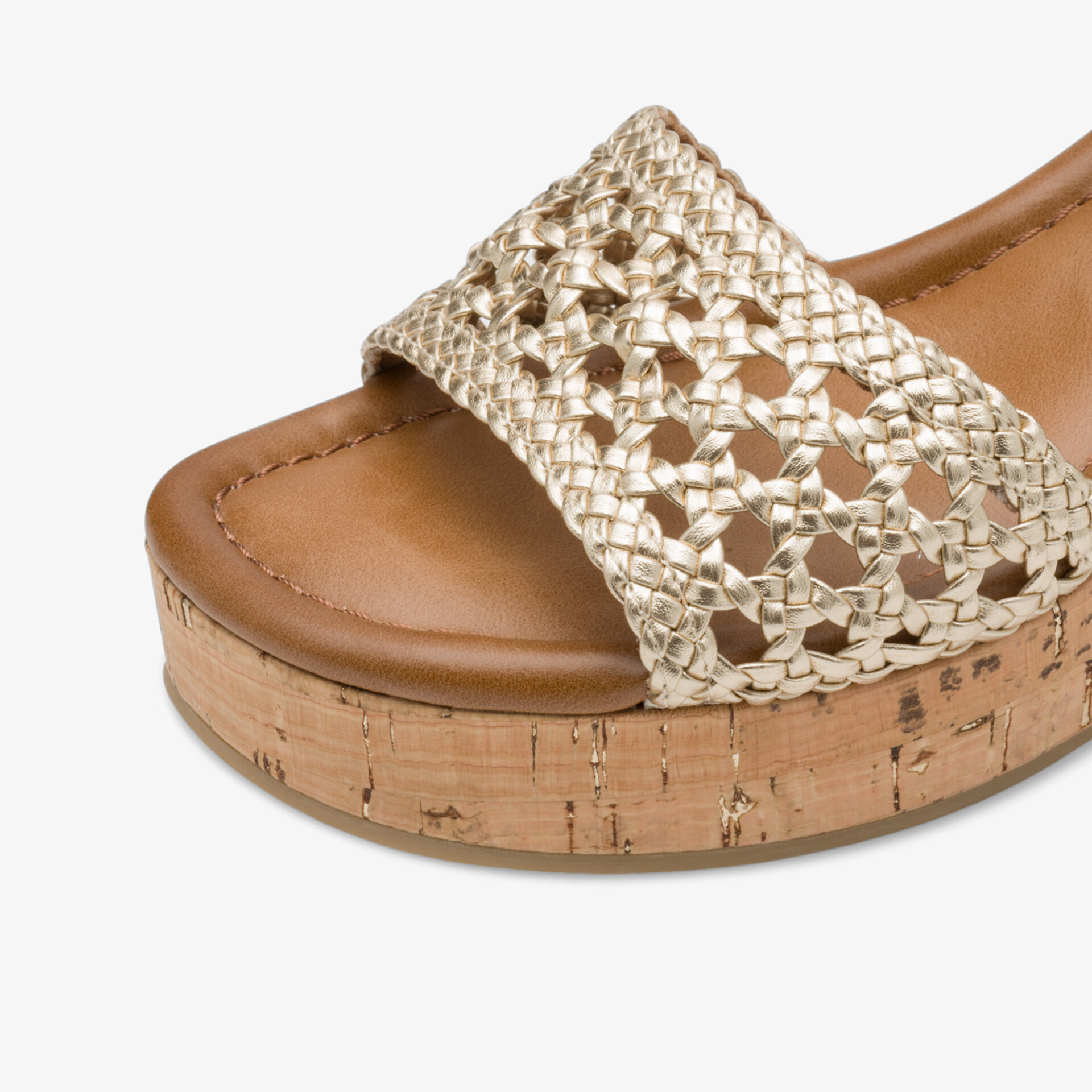 MARCO TOZZI Damen Keilsandalen gold
