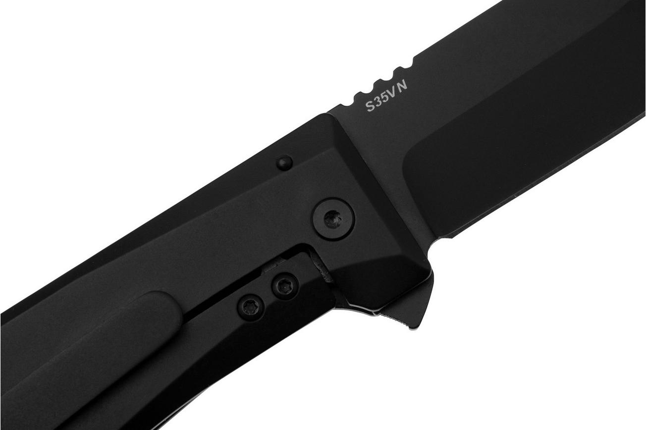 WESN Allman Blacked Out SN04-5, CPM S35VN, Titanium, zakmes