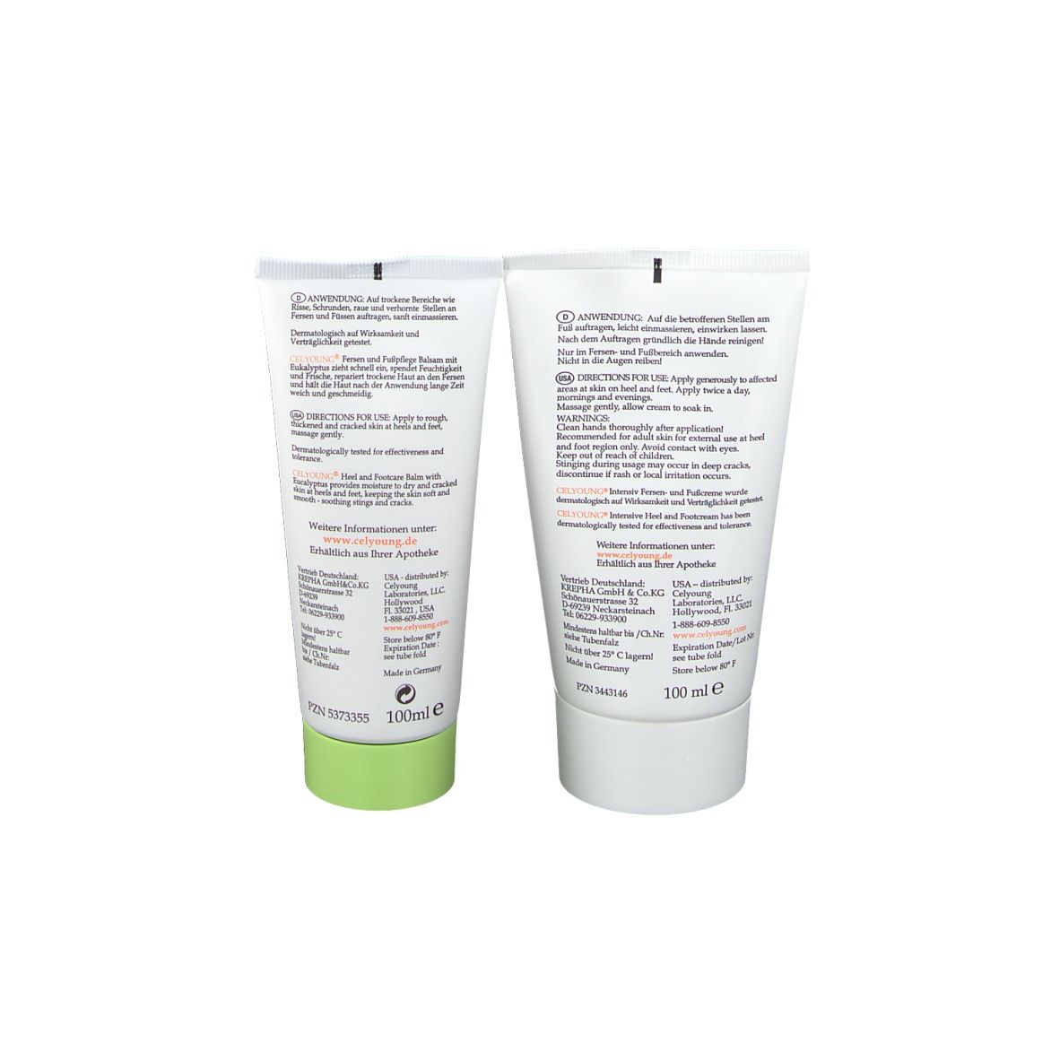 CELYOUNG® Intensiv Fersen- und Fußcreme plus Balsam