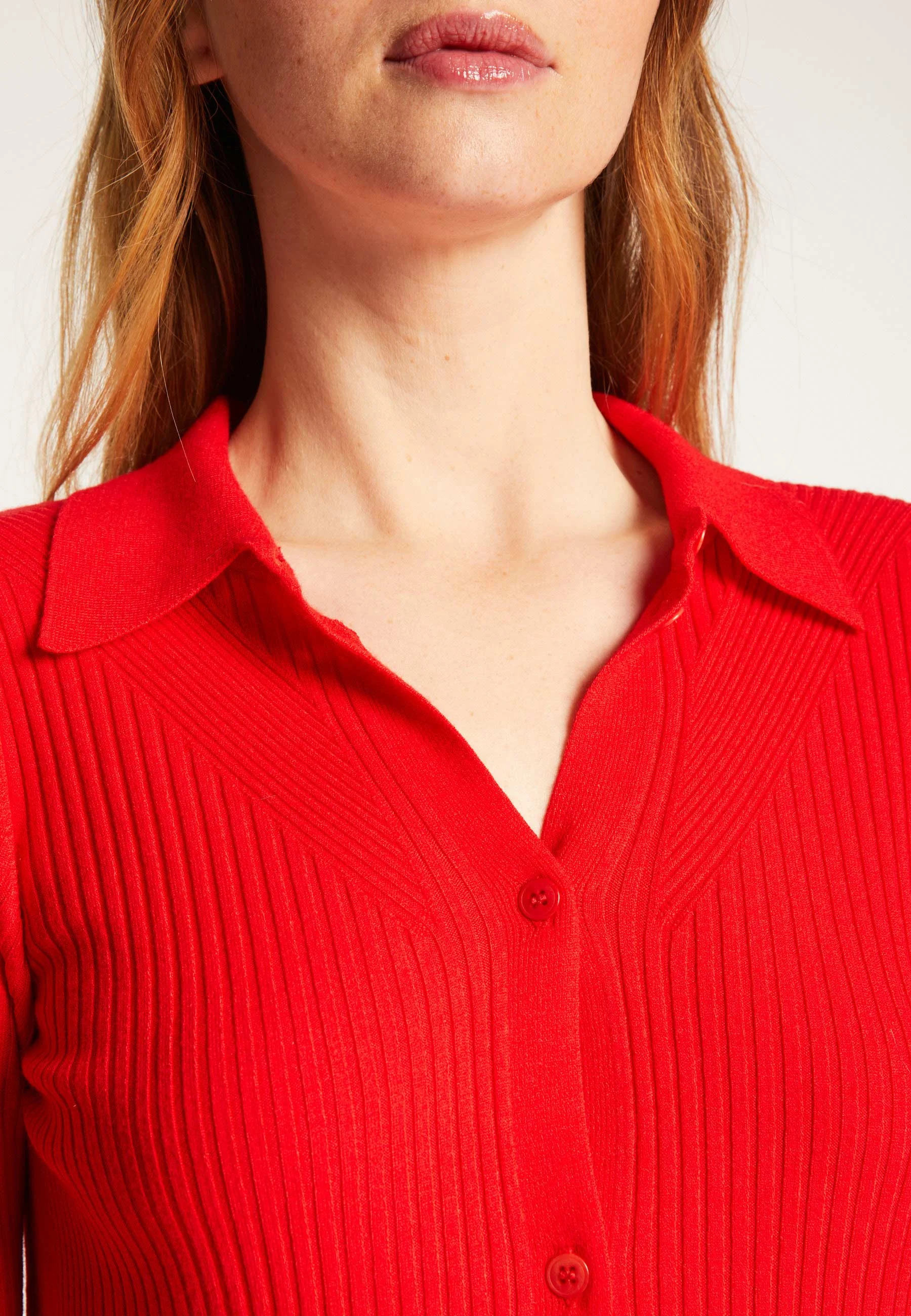 REDAAH24 - Chemise en laine mélangée | Rouge