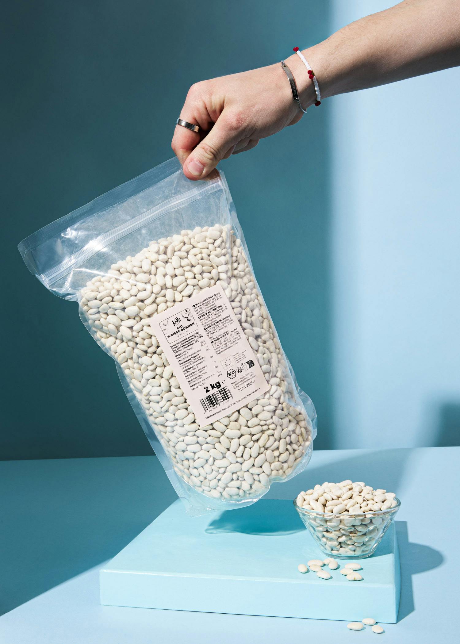 Weiße Bio Bohnen 2 kg