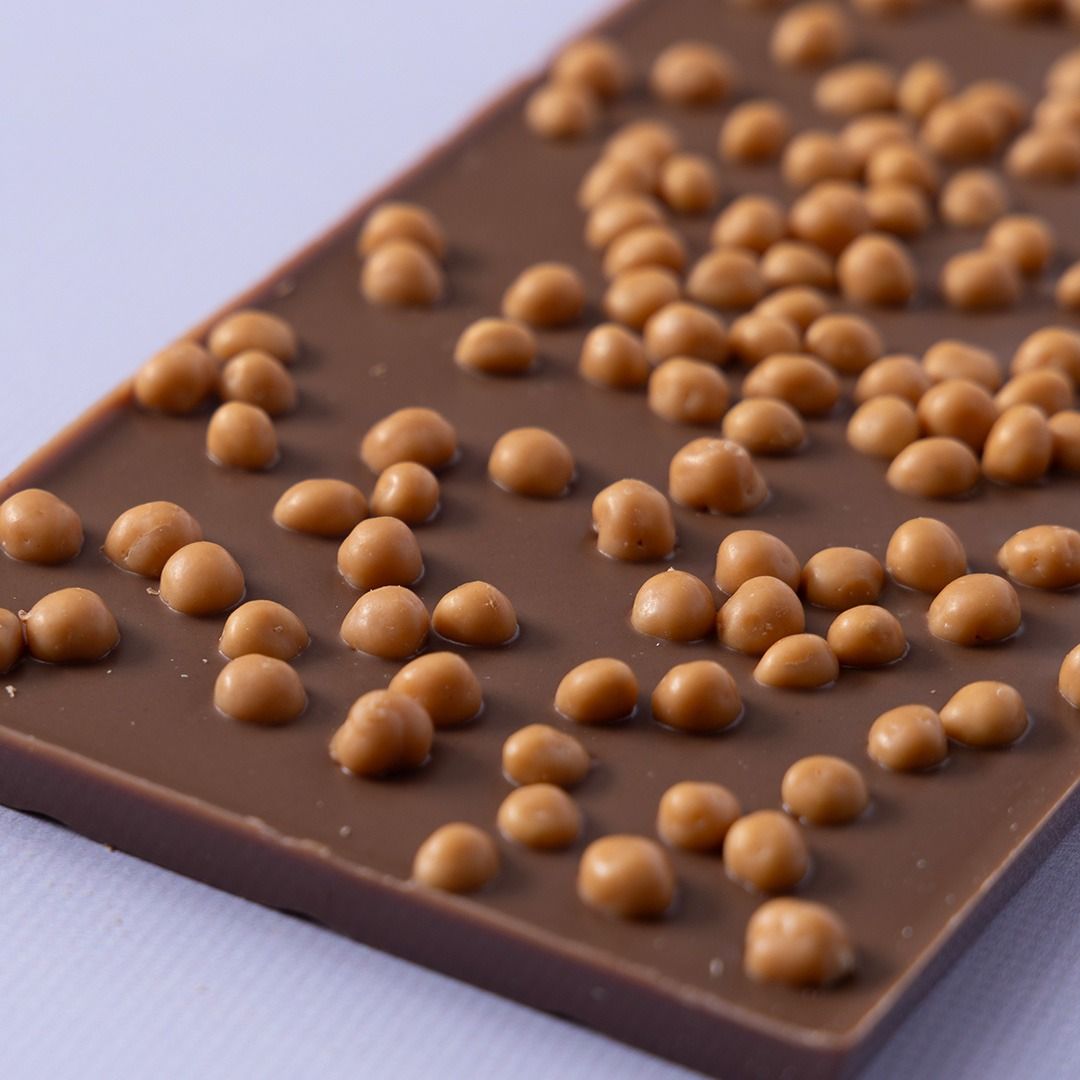 Chocoladereep melk crispy caramel/zeezout