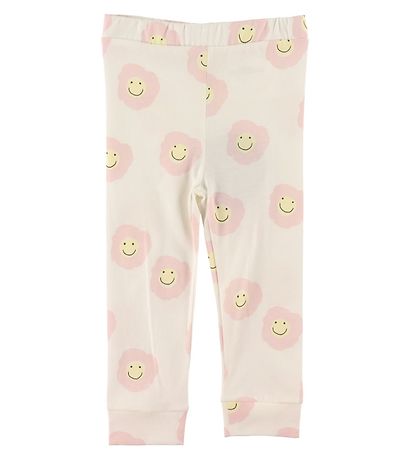 Stella McCartney Kids Leggings - Weiß/Rosa m. Blumen