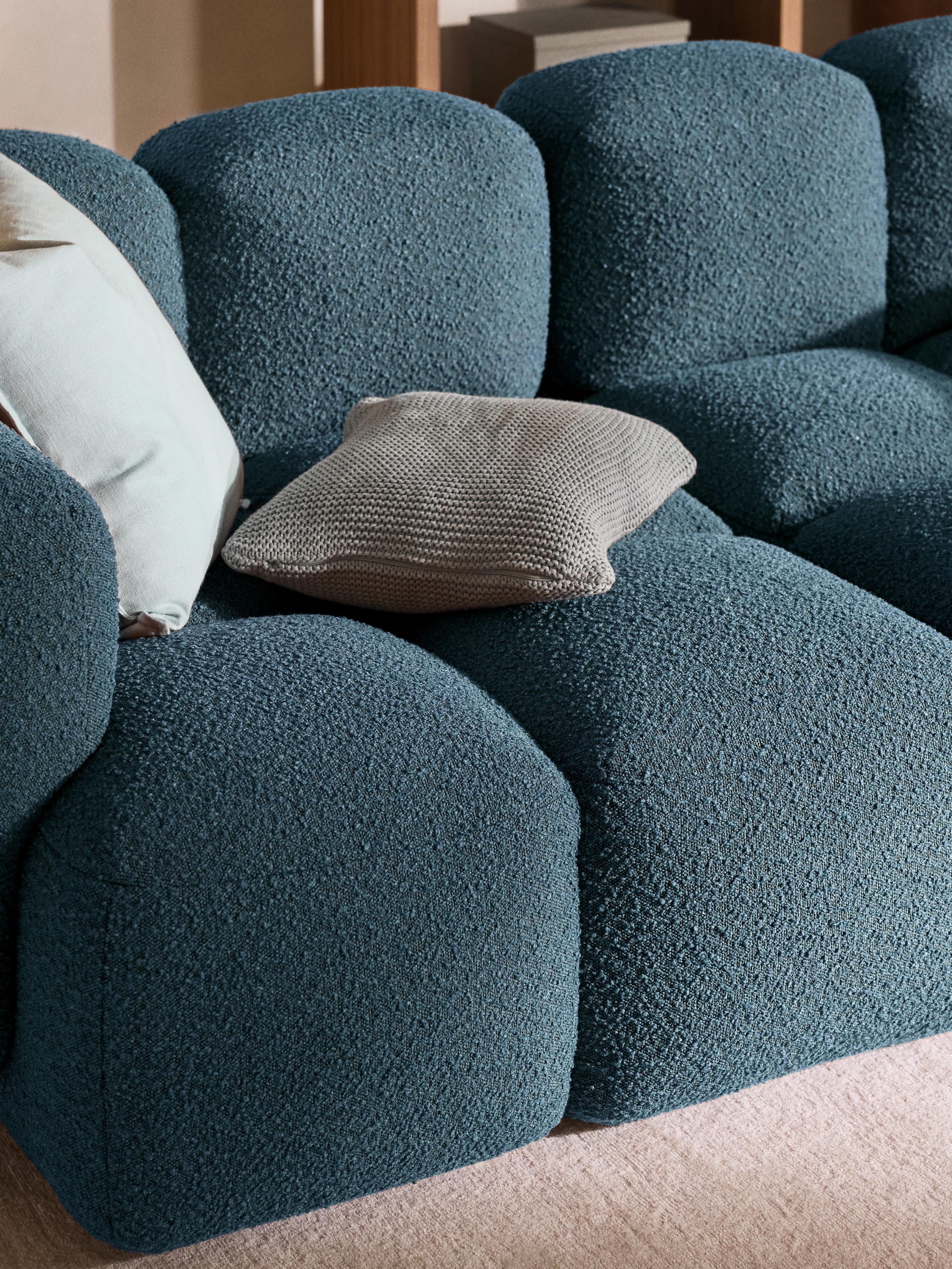 Modulaire bank Tayla (3-zits) van bouclé