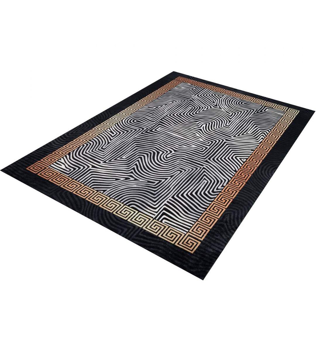 Tapis salon IMPNUM 8 en polyester doux et soyeux Lavable 30°