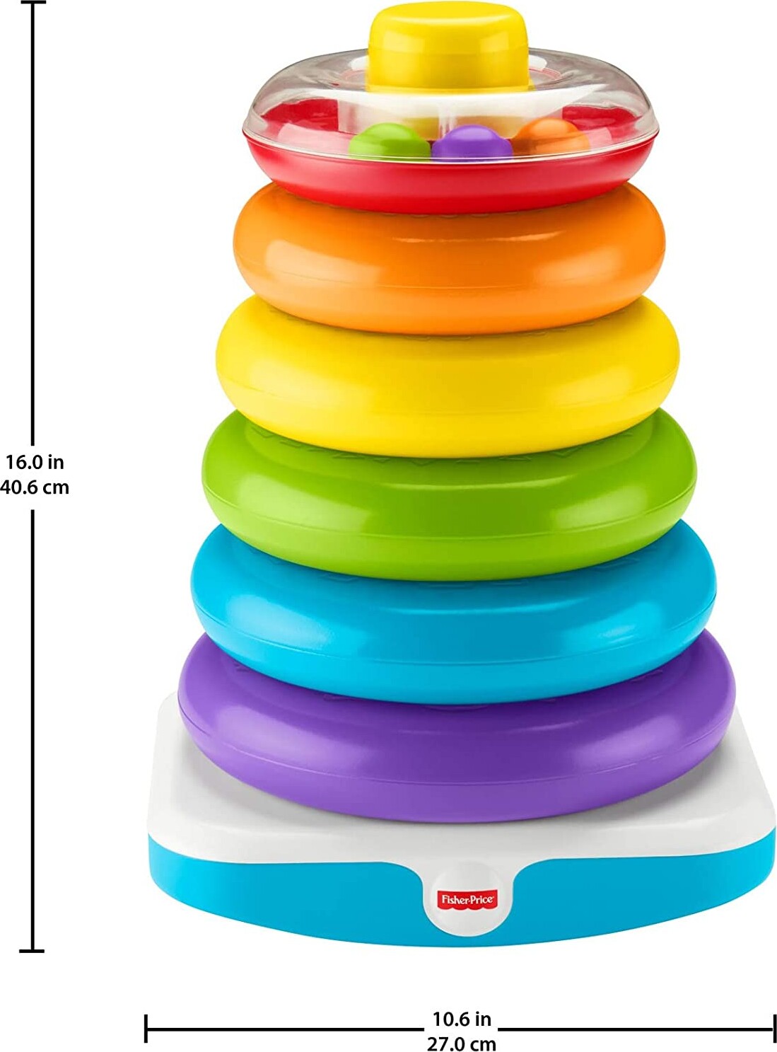 Stabeltårn Med 6 Ringe - Mattel - Flerfarvet