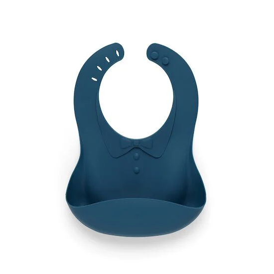 Bavoir silicone   Bleu        de               Maïka