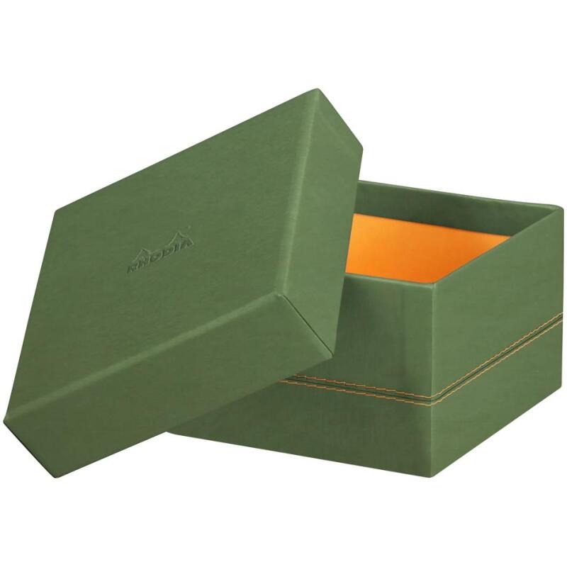 Rhodiarama set 5 boîtes gigognes simili cuir italien 44x34x16 cm