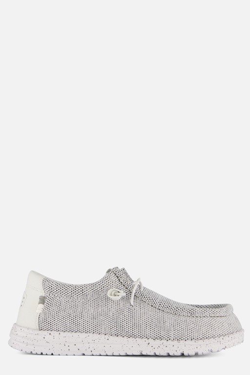 HEYDUDE Wally Sox Instappers grijs Canvas