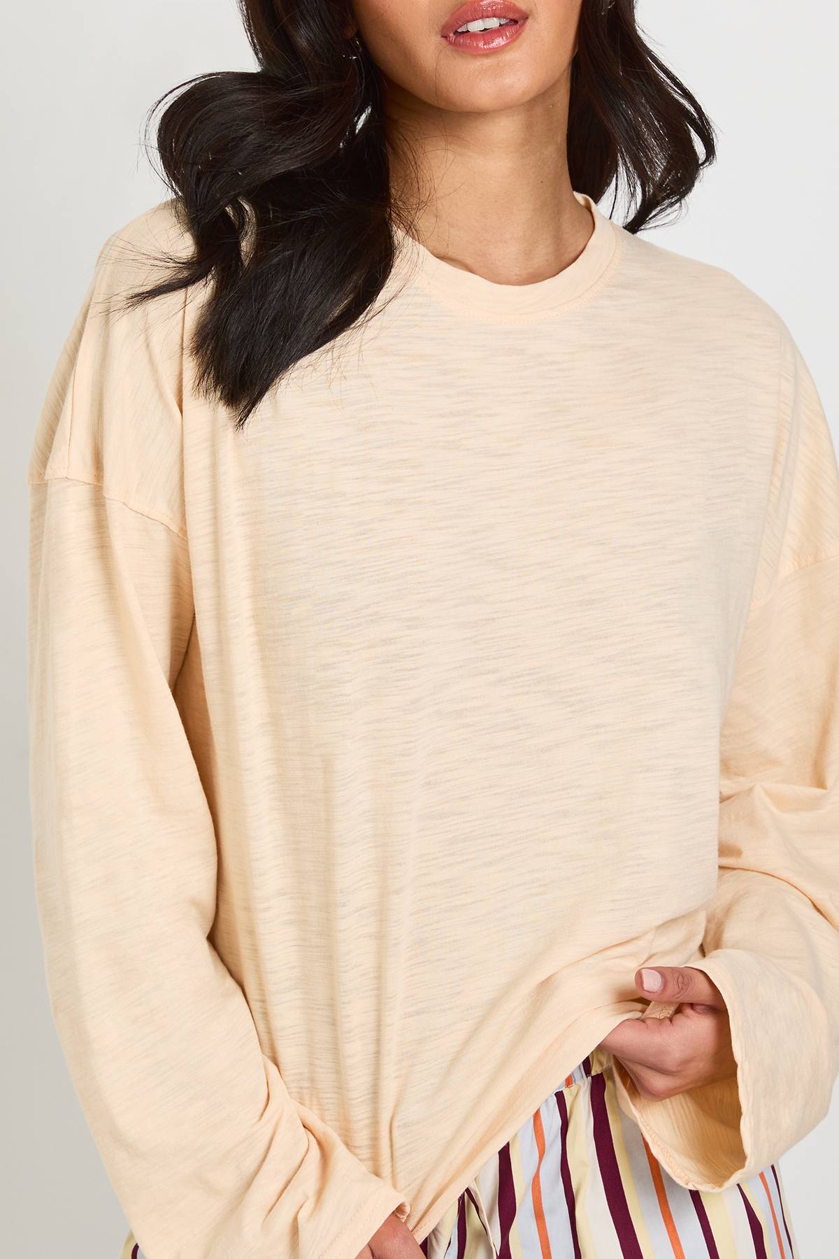 boohoo T-shirt Ample Oversize En Jersey Chiné Transparent