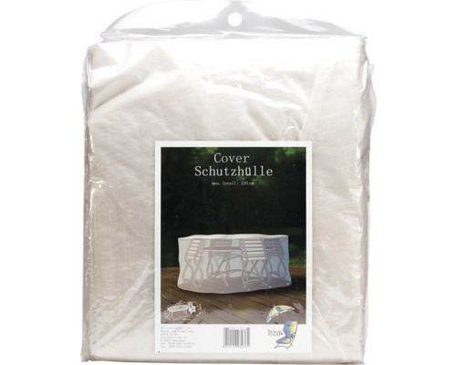 Beschermhoes voor ovale tuinmeubelset 180x125x70 cm