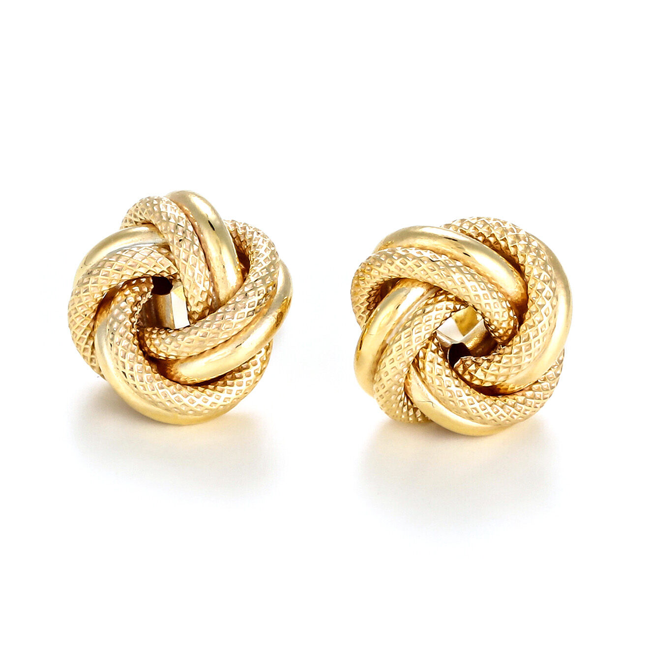 Instant d'Or Boucles d'oreilles Noeud Torsadé or jaune
