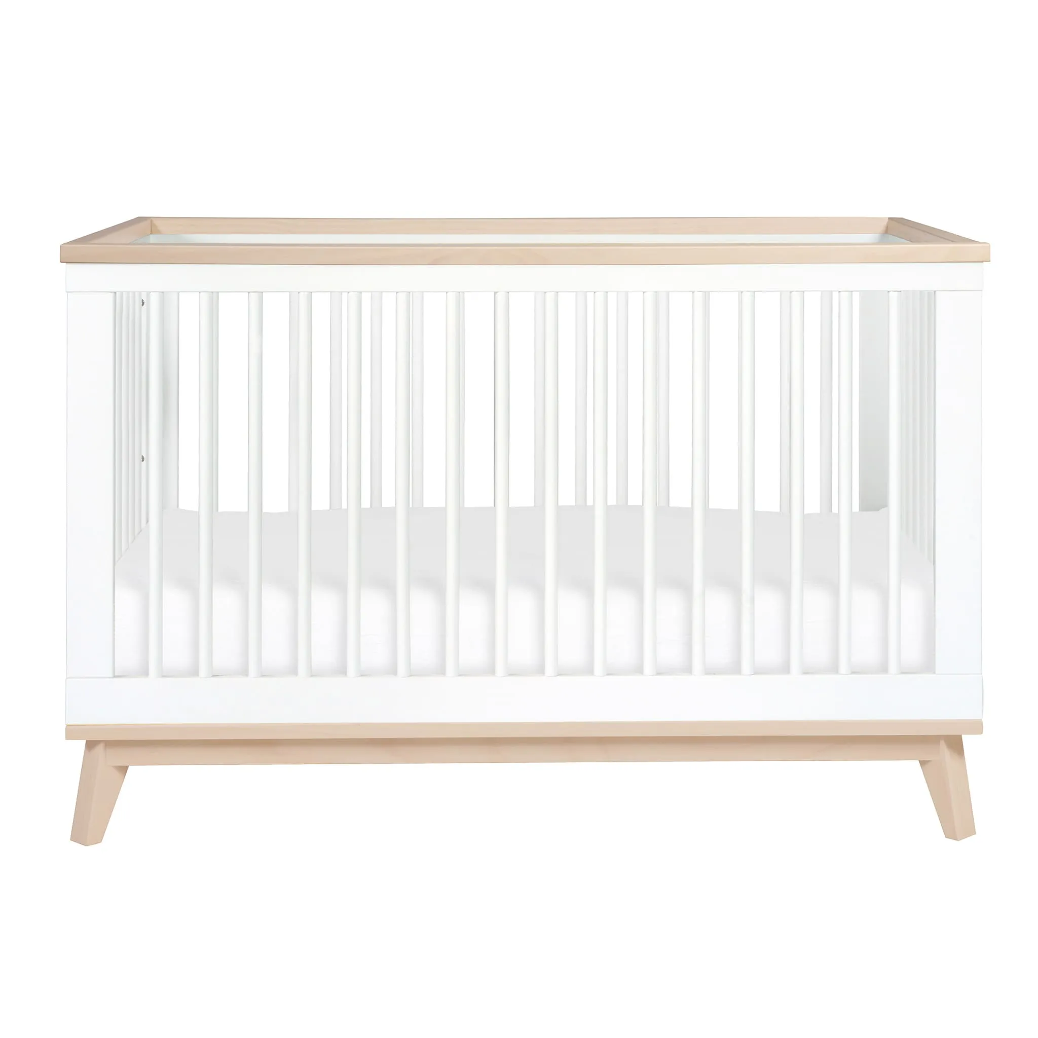 Babyletto Couchette Convertible 3 en 1 Scoot - Blanc  Naturel Lavé