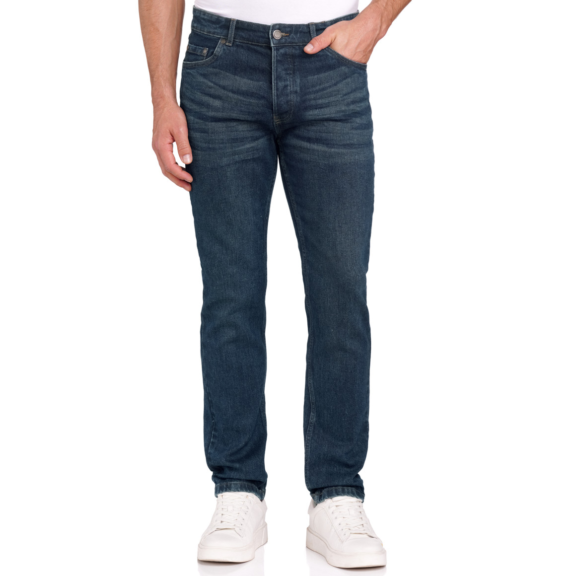 VanVaan Herren Jeans in Regular Fit dunkelblau