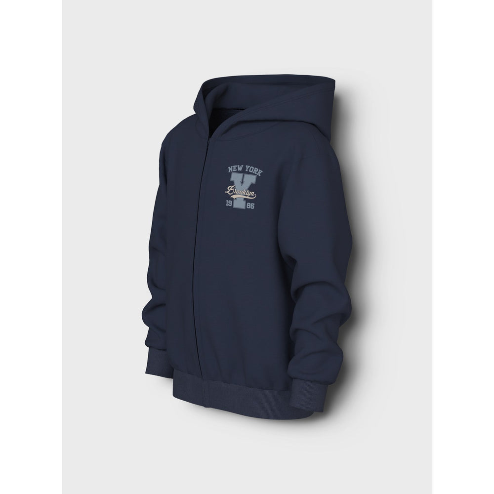 Køb Name It Navy Blazer 1986 New York Nkmvoltinus Nreg Sweat Card Wh Bru