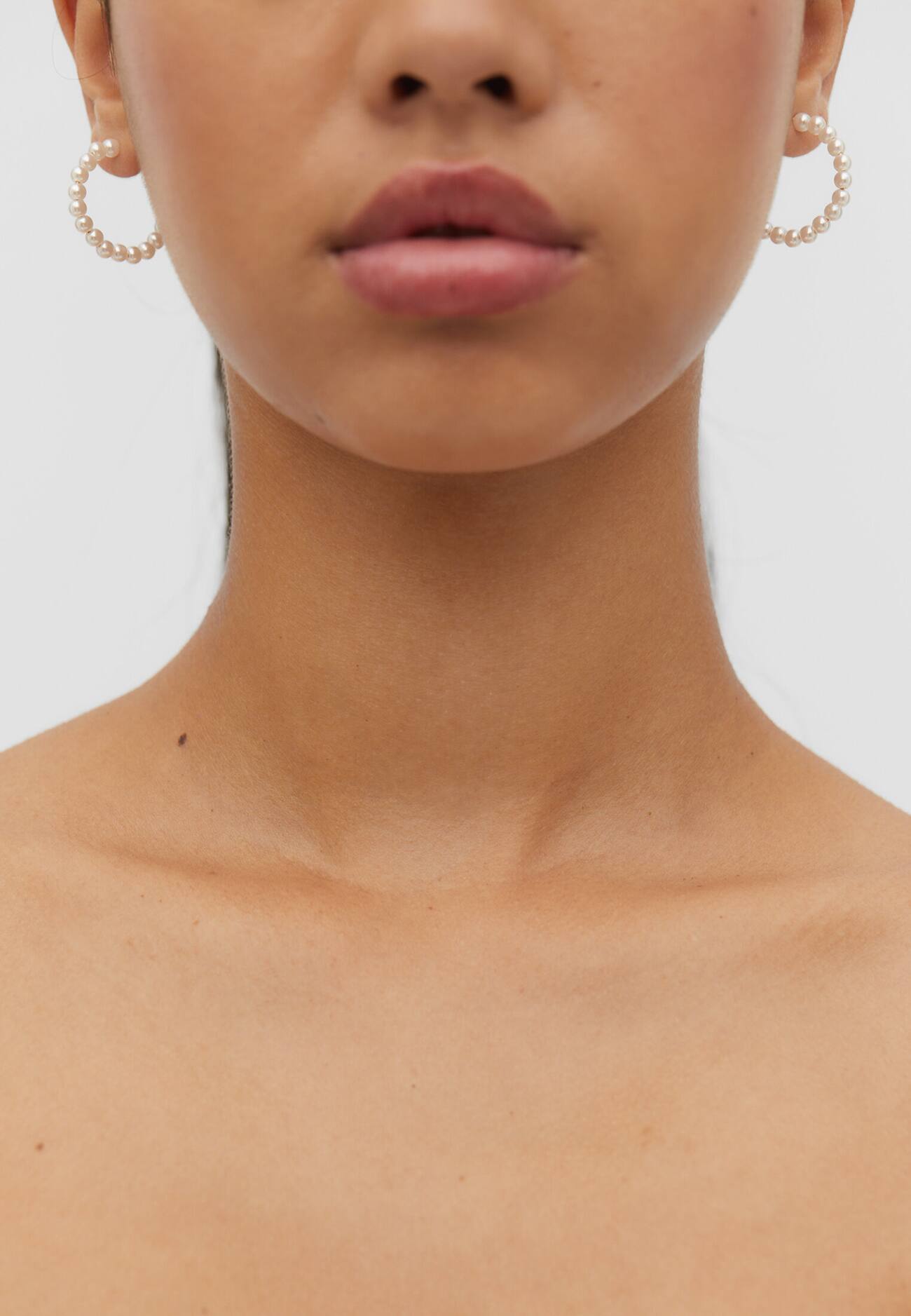 Conjunto de 6 pares de brincos de argola com pérolas