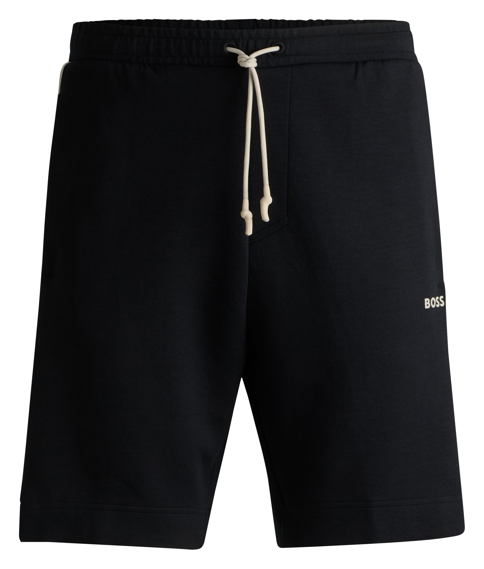 Short en coton stretch| Noir