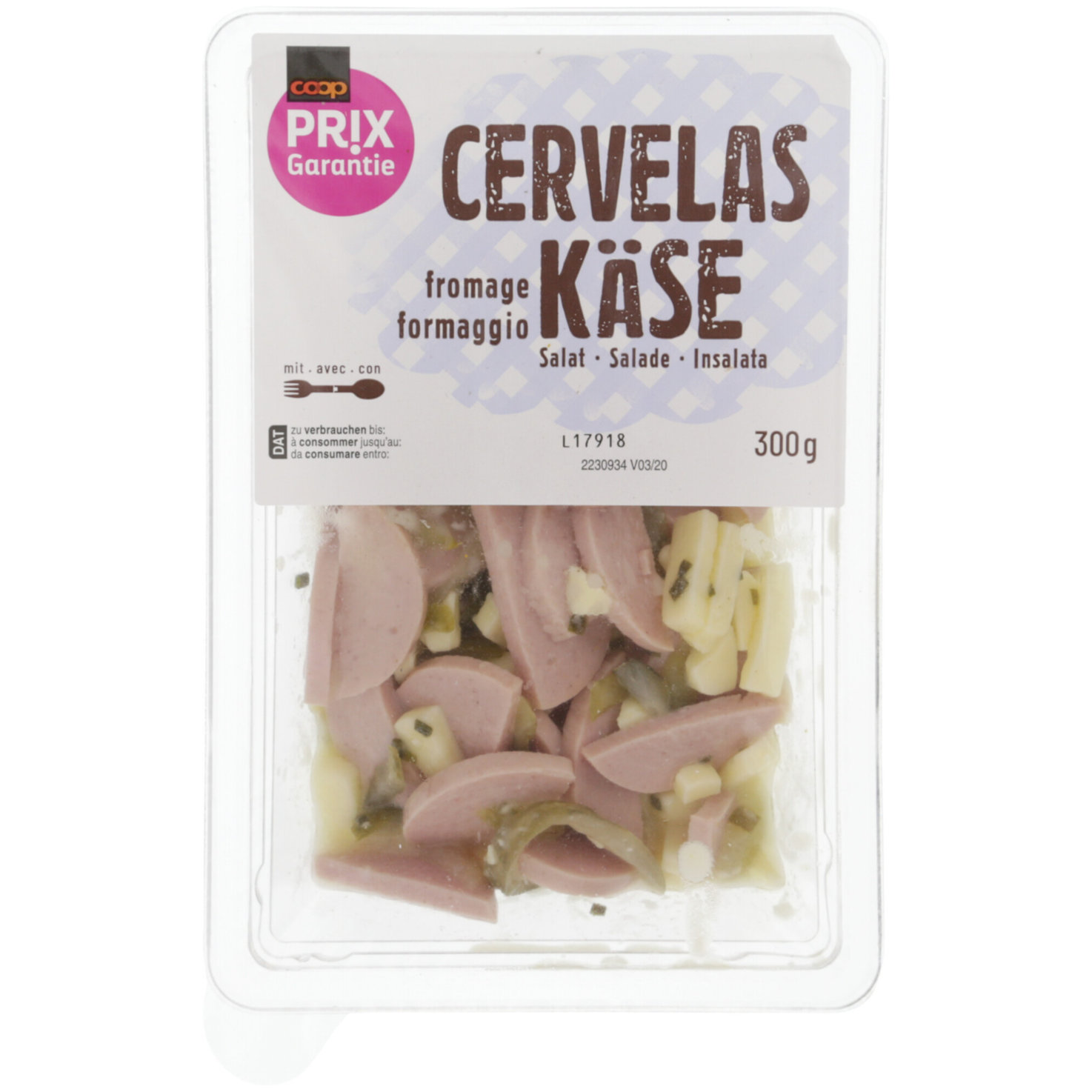 Prix Garantie Cervelas Käse Salat -