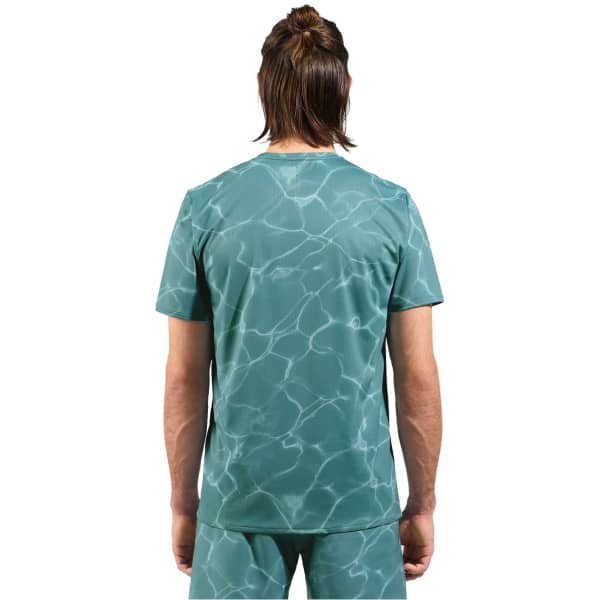 T-shirt running ODLO ZEROWEIGHT CHILL-TEC PRINT CREW NECK S/S ARCTIC
