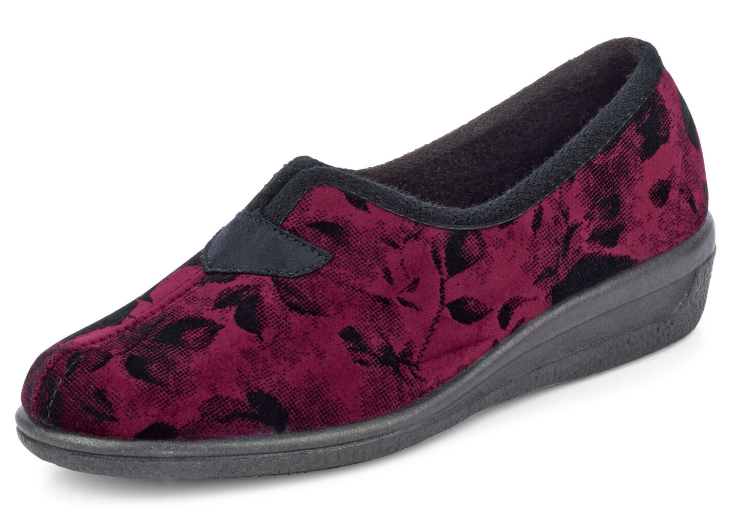 Klassische Damen-Hausschuhe, Weite H, mit anatomisch geformtem Fussbett