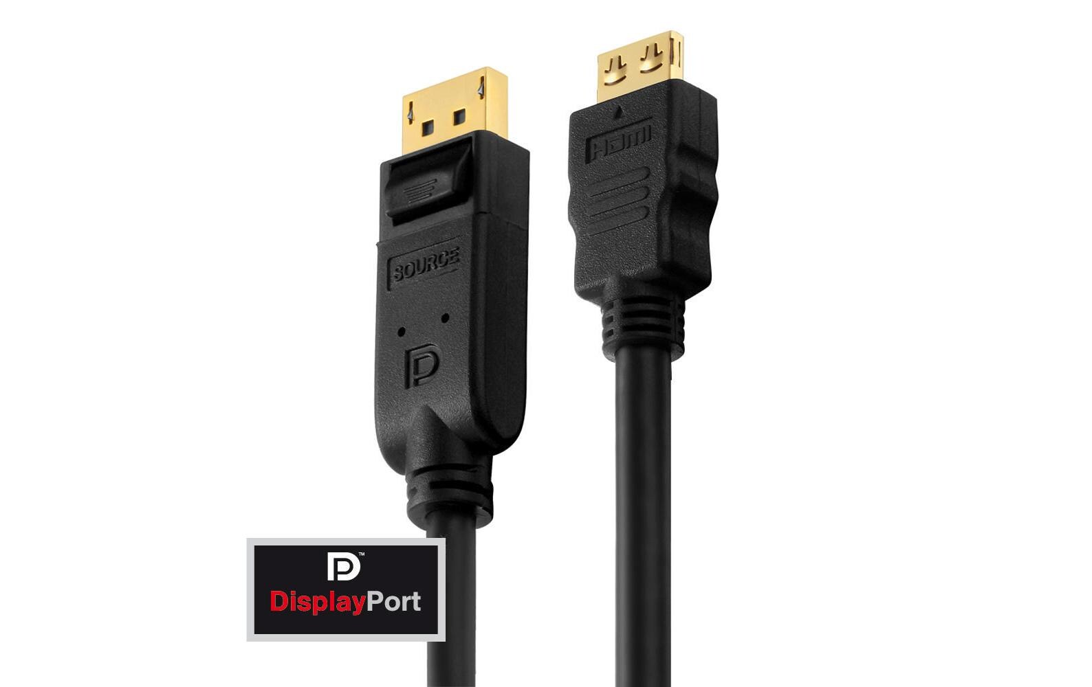 Kabel PI5100 DisplayPort - HDMI, 5 mZertifiziertes 2K High Speed DisplayPort / HDMI Kabel