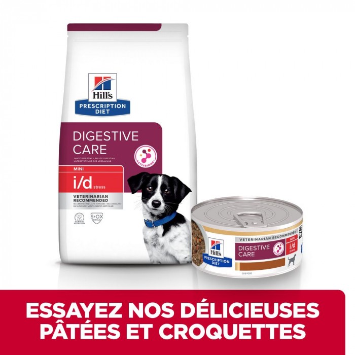 HILL'S Prescription Diet Canine i/d Digestive Care Stress Mini au Poulet - Croquettes pour chien
