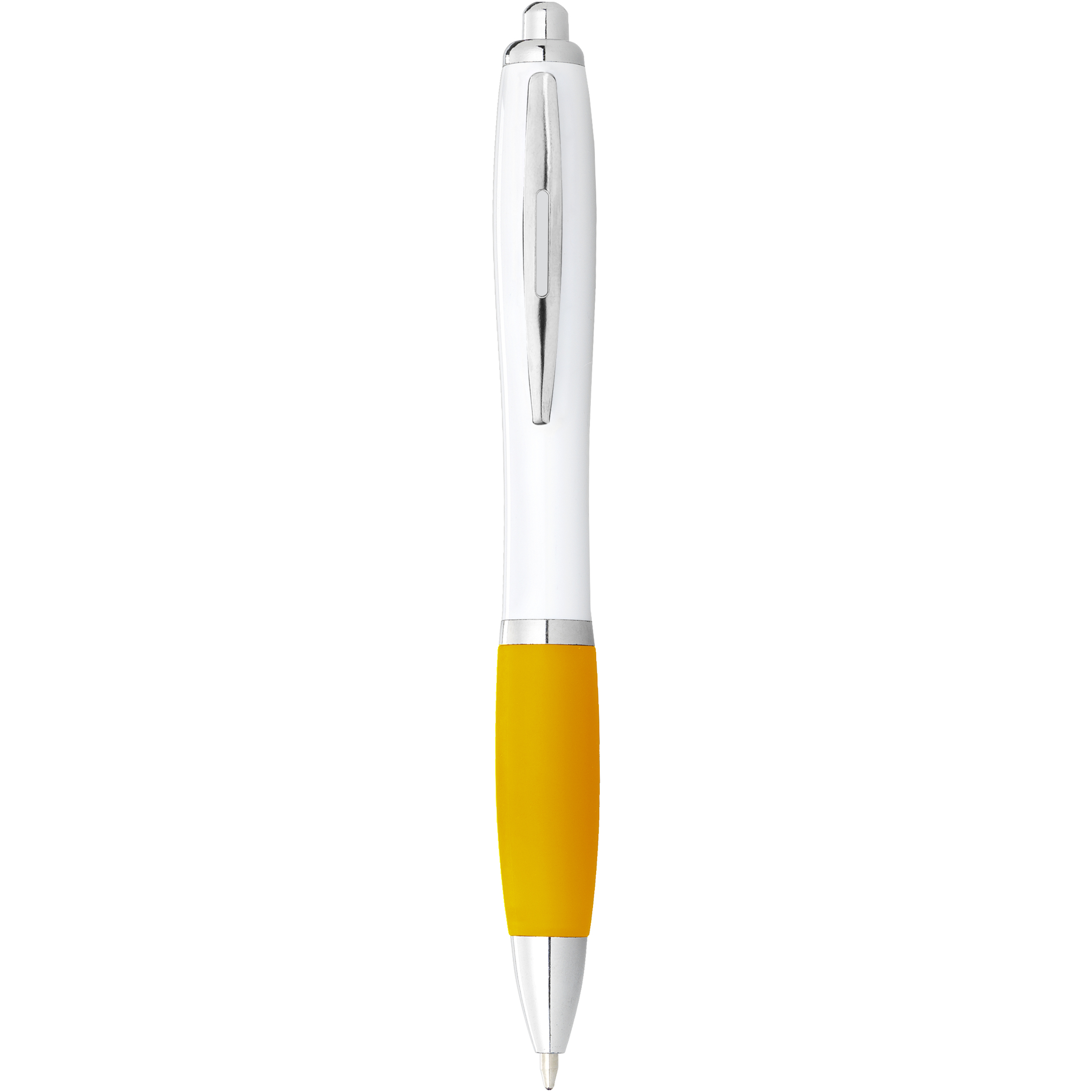 EgotierPro 106371 - Stylo bille avec corps blanc et grip coloré Nash