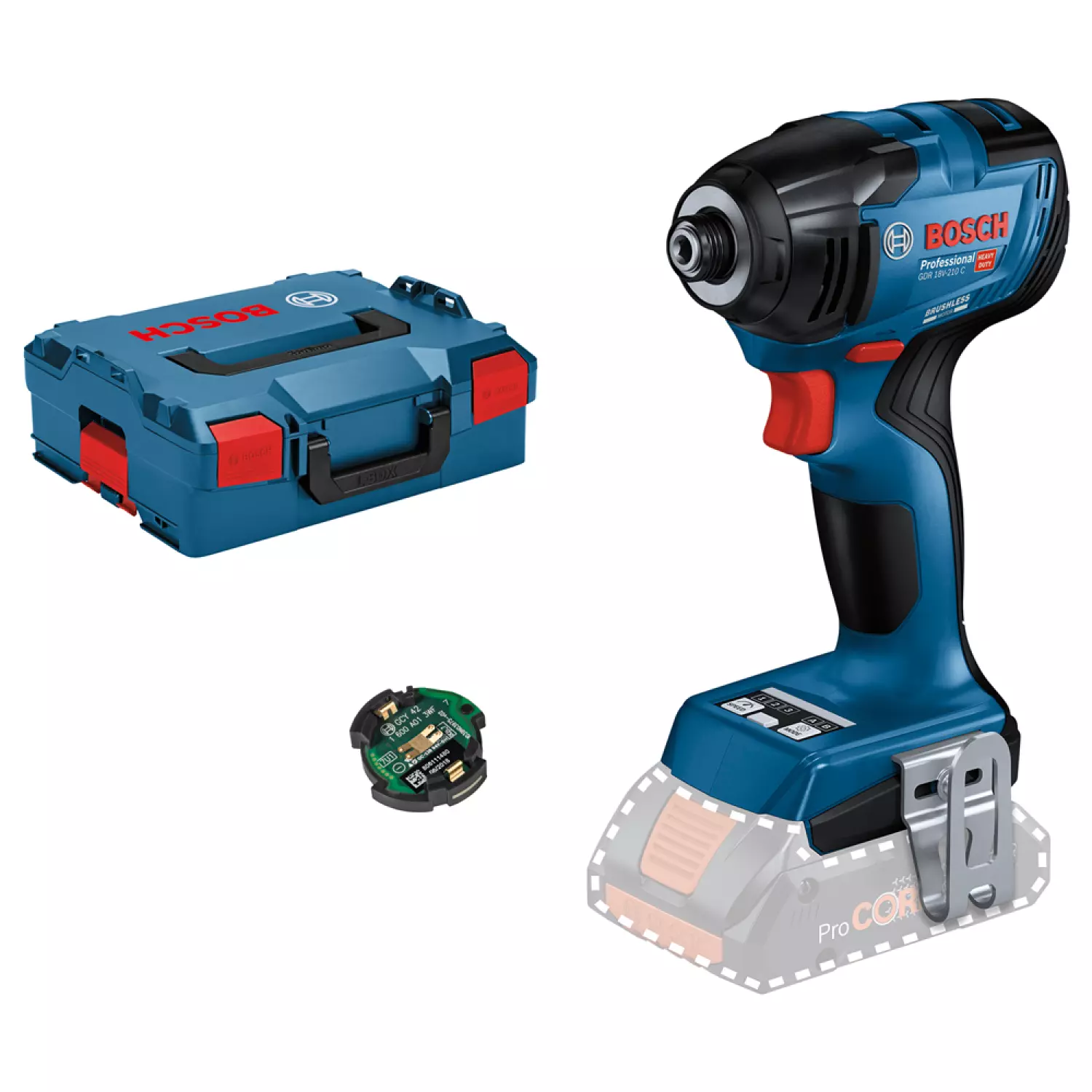 Bosch GDR 18V-210 C 18V Li-ion Accu slagschroevendraaier in L-Boxx