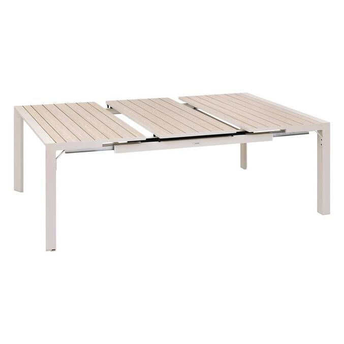 Table de jardin carré EVASION Lin / Argile