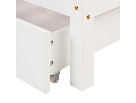 HOMESTYLE4U - Lit évolutif Lit superposé 90x200 et 140x200 blanc