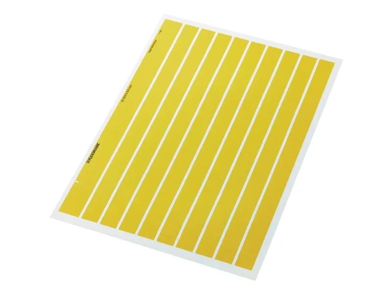 Lapp FLEXIMARK LA label, Gul, Polyester, 16,9 mm, 3100 stk, -40 - 150 °C, ETIM 5.0 Class-ID: EC001288 ETIM 6.0 Class-ID: EC001288