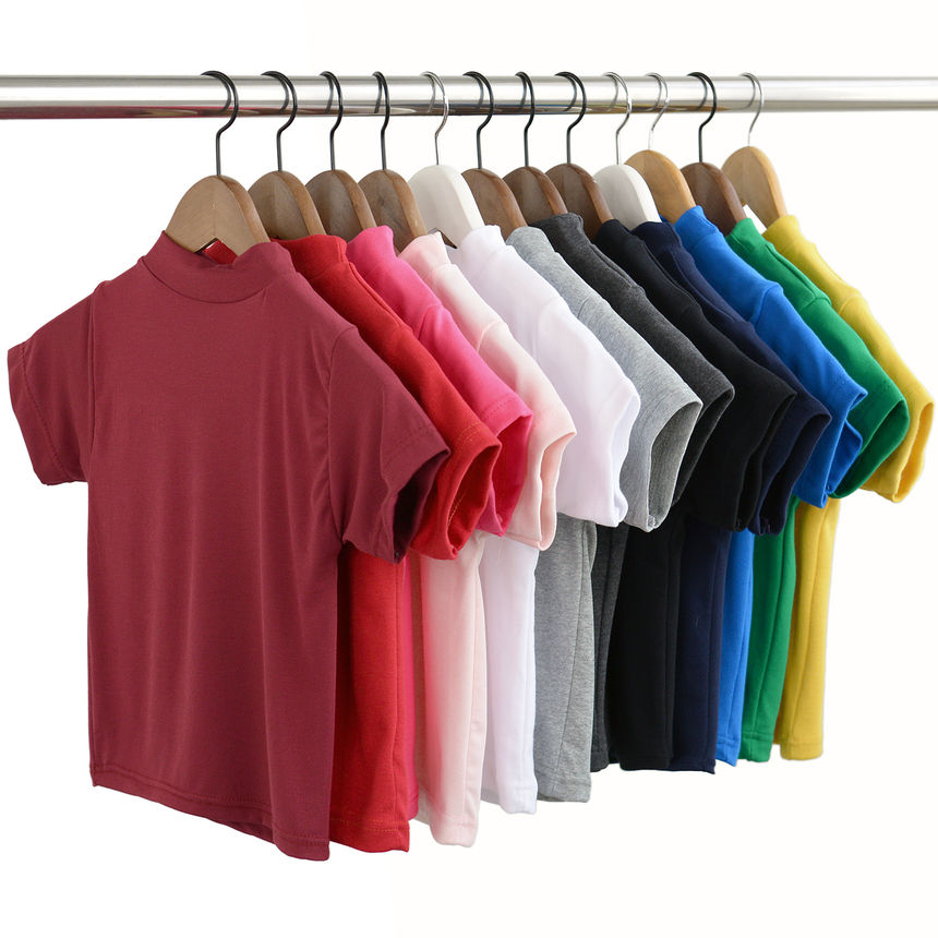 Hopsi - Kort T-shirt met korte mouwen en mock-neck