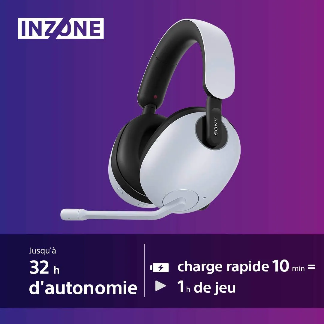 Sony INZONE H9 Blanc Casques gaming