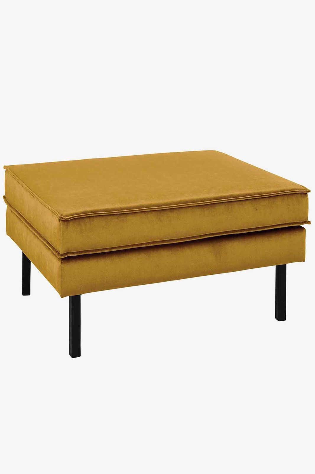 Amsterdam velvet hocker oker