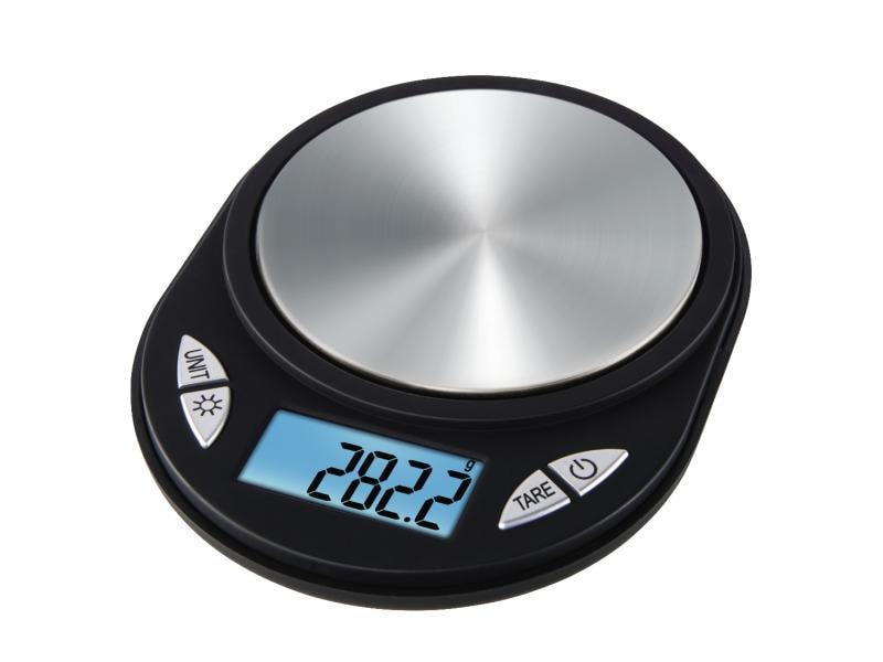 Xavax Küchenwaage Jewel Schwarz/Silber Digitale Feinwaage