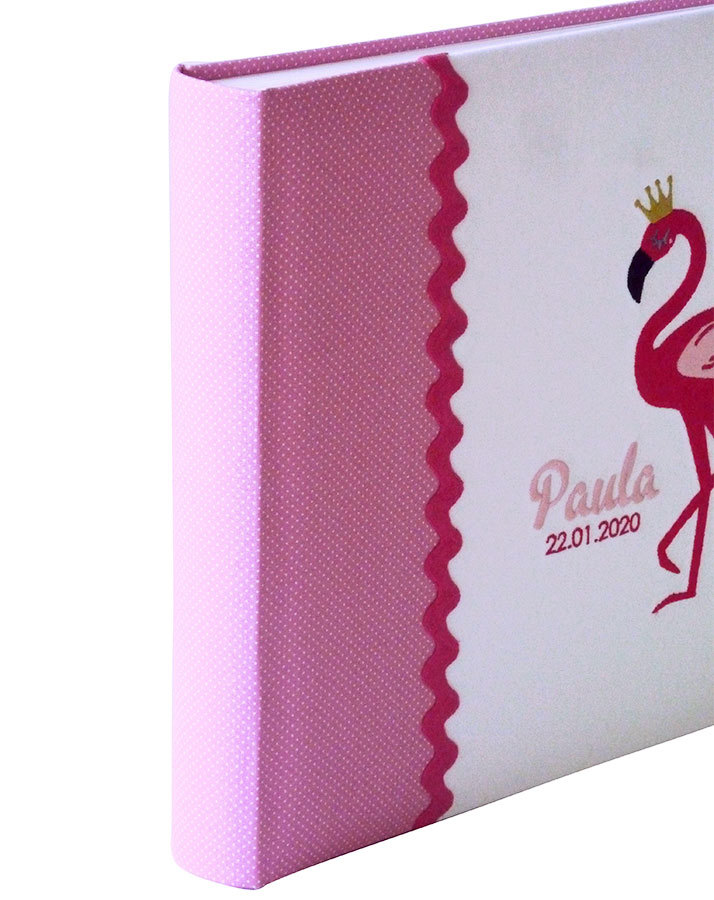 Fotoalbum Flamingo (Schriftart: Century Gothic)