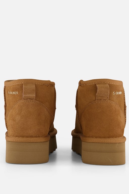 S.Oliver Plateau Gevoerde boots cognac Suede