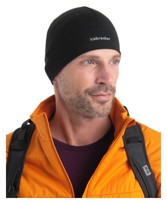 Bonnet Unisexe Icebreaker Merinos 200 Oasis Noir