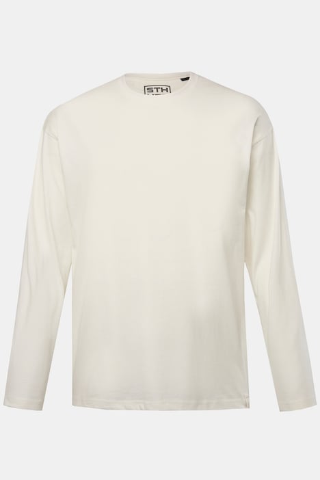 STHUGE Basic Langarmshirt, oversized, bis 8 XL