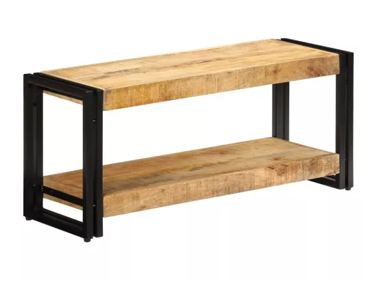 Meuble TV 90 x 30 x 40 cm Bois de manguier massif