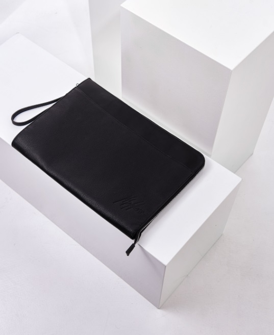 Malelions Signature Laptop Hoes Heren Zwart