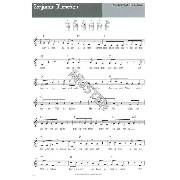 Bosworth 100 Kinderlieder for Ukulele