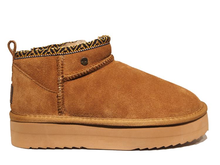Warmbat Durack Women Plateau Boot Tape Cognac (25)