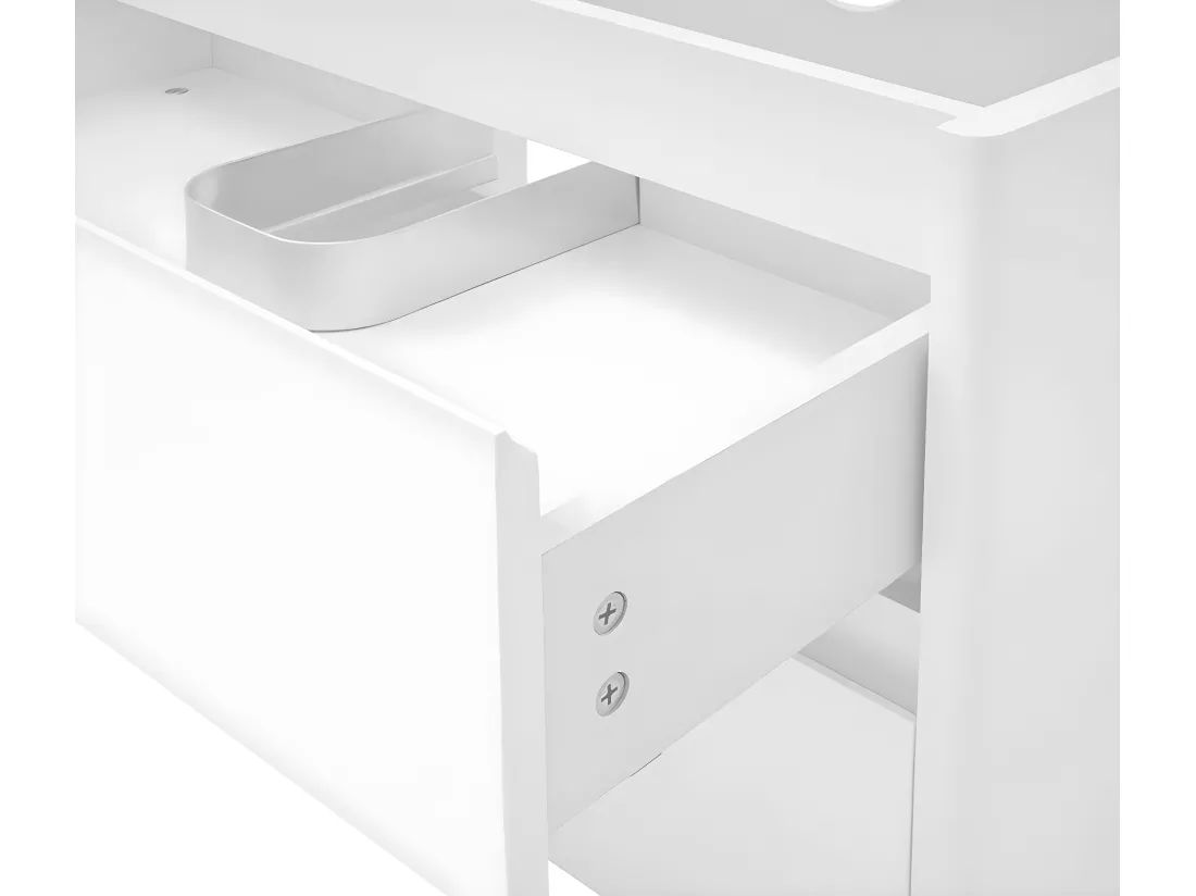Meuble sous-lavabo MCW-B19, blanc