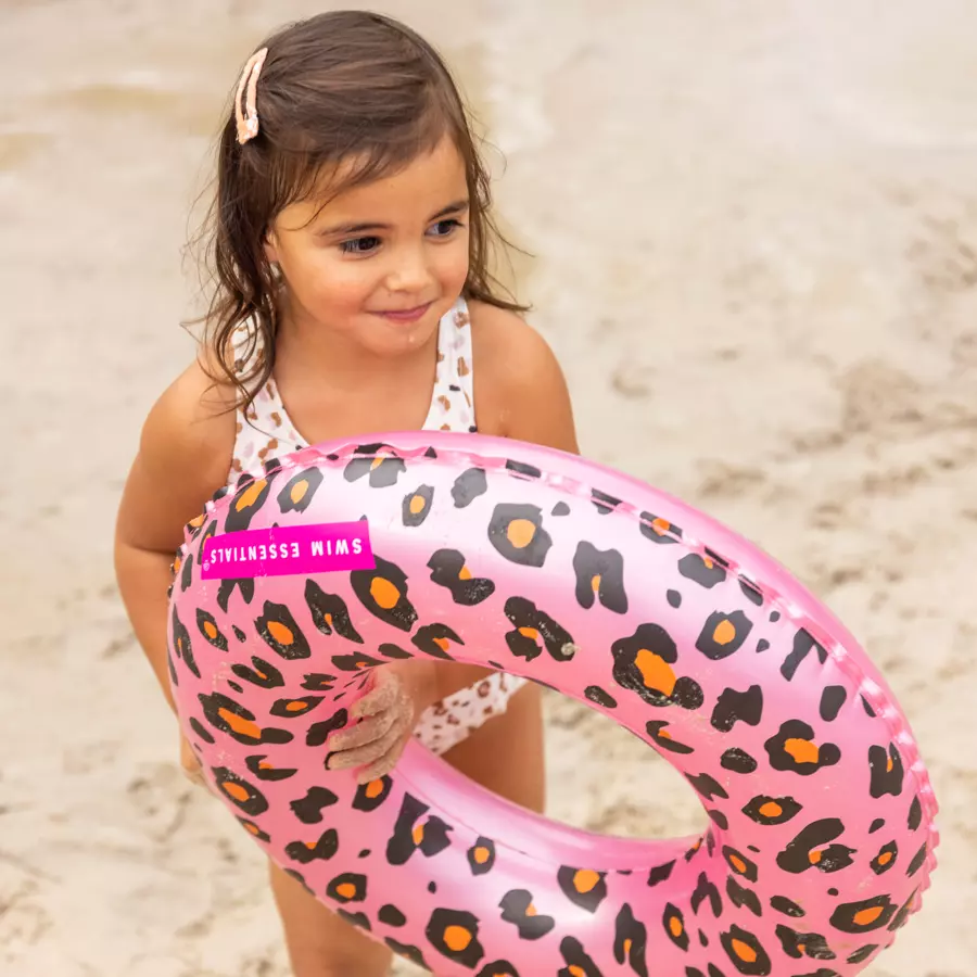 Swim Essentials Rose Gold Leopard Kids Schwimmring ⌀55 cm