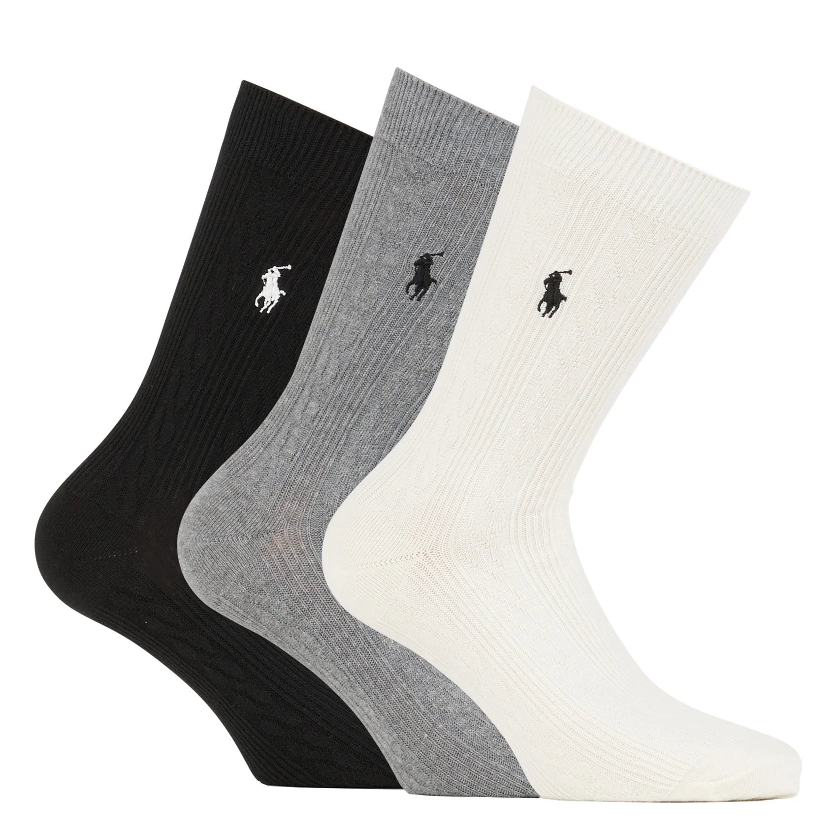 Lot de 3 chaussettes en coton mélangé | Noir