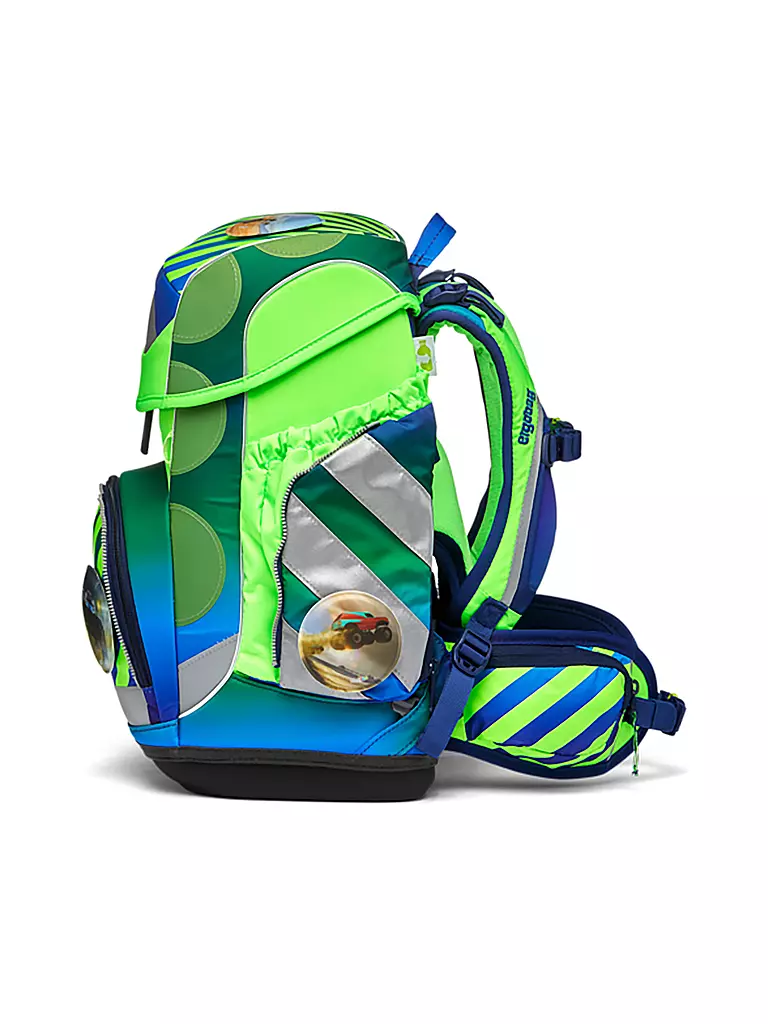 ERGOBAG Schultaschen Set 5tlg Cubo NeoTruckbär hellgrün