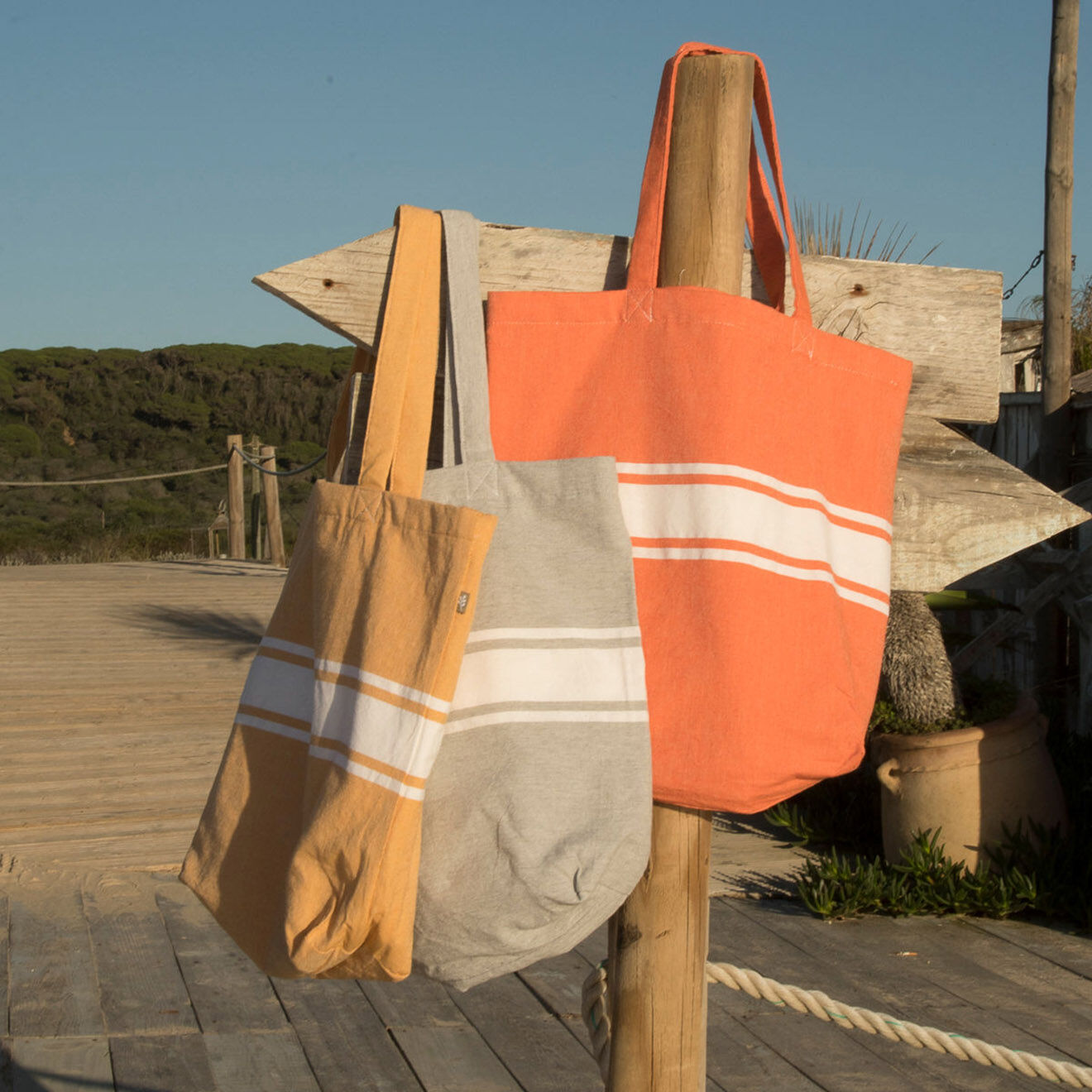 Febronie Sac St Tropez orange - 45x42 cm